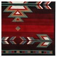 thumbnail image 2 of Black Red Southwestern 2x3 Area Rug Contemporary Floor Décor Mat Carpet Rugs - Actual Size 1'9" x 2'11", 2 of 2