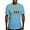 Baby Blue, variant on - Proud Dad Of A Soldier Black And Gold T Shirt - Fitted T-Shirt, Vintage Fit Soft Cotton Tee