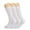 White, variant on Cotton Crew Socks for Women Pink 3 Pairs Size 9-11