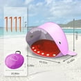 thumbnail image 3 of Kahopy Baby Bench Play Tent Portable Pop Up Tent Kids Indoor Play Tent Child Beach Sun Shelter Essentials Toddler Camping Beach Tent Shade UV Protection Play Tent for Kids, 3 of 7