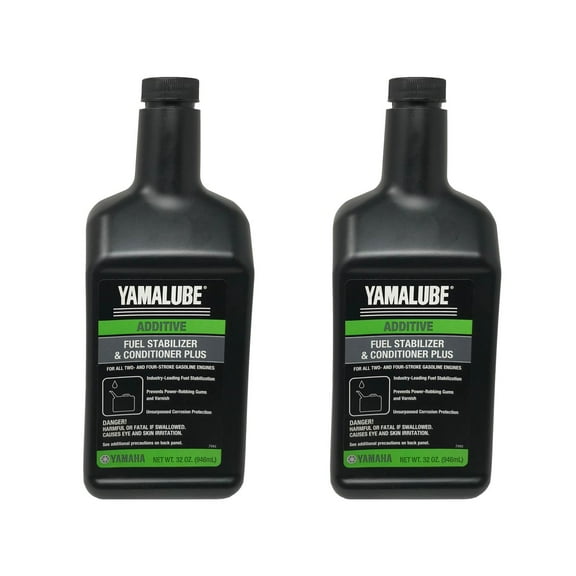 Yamaha ACC-FSTAB-PL-32 Fuel Stabilizer & Conditioner Automotive Additive, 32oz (2 Pack)