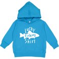 thumbnail image 2 of Inktastic Lucky Fishing Shirt Fish Toddler Hoodie, 2 of 4