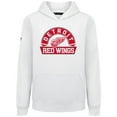 thumbnail image 2 of Youth Levelwear White Detroit Red Wings Podium Banner Arch Pullover Hoodie, 2 of 3