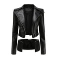 thumbnail image 1 of Chaqueta de piel para mujer Twohapes Black, 1 of 5