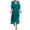 Sky Blue, variant on Ruyang Women Boho Maxi Dress Womens Casual Summer Lace Up Maxi Dress Short Sleeve Chiffon V Neck Long Flowy Beach Dresse