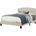 thumbnail image 3 of Hillsdale Furniture Nicole Arched Diamond Tufted Upholstered Queen Bed, Stone, 3 of 3