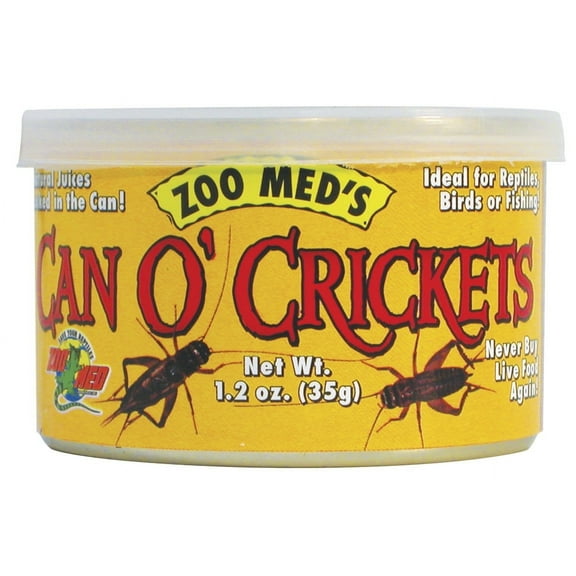 Zoo Med Can O' Crickets Reptile & Bird Food, 1.2 Oz