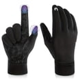 thumbnail image 1 of Dsseng RIGWARL 1 Pair Winter Cycling Gloves  Windproof Gloves Outdoor Gloves Two-finger Touch Screen  Non-slip Silicone  With Reflective Strip For Men Women, 1 of 7