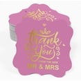 thumbnail image 2 of Inkdotpot Pack Of 50 Real Gold Foil Bracket Shape Paper Tags Thank You From The New Wedding Favor Hang Tags, 2 of 7