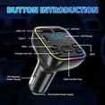 thumbnail image 4 of Kebidu Car Bluetooth 5.0 Handsfree FM Transmitter - Wireless MP3 Adapter & Audio Receiver, 4 of 5