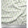 thumbnail image 1 of Soimoi Green Cotton Poplin Fabric Arrow,Heart & Eiffel Tower Architectural Printed Craft Fabric by the Yard 56 Inch Wide, 1 of 1