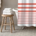 thumbnail image 2 of Creative Products Coral Stripes 71x74 Shower Curtain, 2 of 6