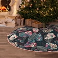 thumbnail image 5 of Bingfone Christmas Tree Skirt Mat Christmas Decoration Interior 30" -Colorful Tropical Leaves, 5 of 6