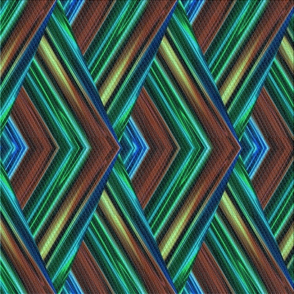 Ahgly Company Indoor Square Patterned Old Burgundy Brown Area Rugs, 5' Square