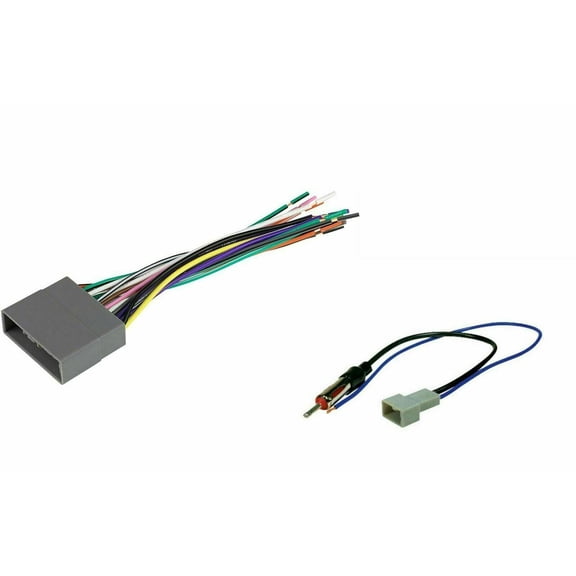 IMC Audio Honda Wire Harness and Antenna Adapter Compatible with Select 2006-14 Honda Civic CR-V Fit Odyssey Insight for Aftermarket Stereo Installation (70-1722, HWH-812)
