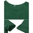 thumbnail image 7 of Aunavey Women's Cotton Linen T-Shirts Short Sleeve Tunic Tops Casual Loose Blouse, 7 of 7