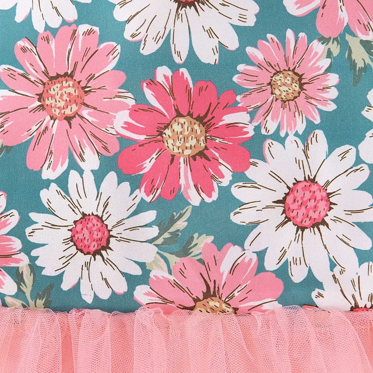 Pejock 12M-4 Years Kids Pageant Flower Girl Dress Little Girls Party Wedding  Formal Dresses Toddler Kids Baby Girls Cute Summer Sleeveless Flowers Print  Mesh Bow Dress Skirt Suit - Walmart.com