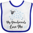 thumbnail image 3 of Inktastic Grandparents Love Little Lamb Boys or Girls Baby Bib, 3 of 4