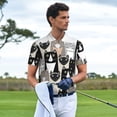 thumbnail image 4 of Salouo Colors Cats for Men's Short Sleeve Polo Shirts,Polo Shirts for Men Performance Short Sleeve Golf Shirt Athletic Casual Collared T-Shirt-X-Large, 4 of 8
