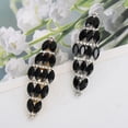 thumbnail image 5 of Unique Bargains 1 Pc Hair Barrettes Rhinestones Hair Clips Black Gold Tone, 5 of 5
