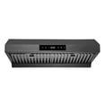 thumbnail image 1 of Hauslane Chef Series 30-Inch PS18 Under Cabinet Range Hood, Black Stainless Pro Performance Contemporary Design, Touch Screen, Dishwasher Safe Baffle Filters, Led Lamps, 3-Way Venting, 1 of 11