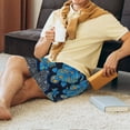 thumbnail image 4 of Daiia Turtle Mens Woven Stretch Pajama Short,Short Pajama Pants-Small, 4 of 9