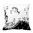 thumbnail image 1 of Funda de Almohada ABPHQTO Notas Musicales Protector de Almohada Cama 40x40 cm, 1 of 1
