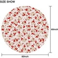 thumbnail image 4 of Valentines Day Round Tablecloth 60 Inch, Valentine Tablecloth Lace Flower Red Rose Heart Table Cloth Cover for Dinner Party Wedding Decor, 4 of 5