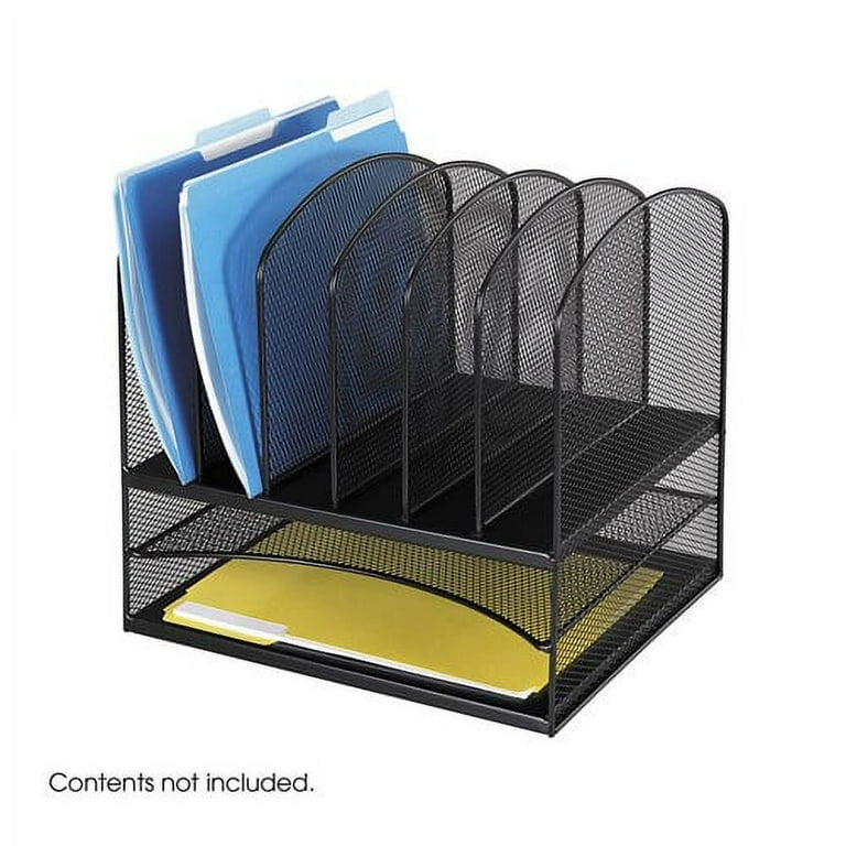 Onyx Desk Organizer w/Two Horizontal and Six Upright Sections,Letter Size, 13.25 x 11.5 x 13, Wine,Ships in 1-3 Business Days Onyx Desk Organizer w/Two Horizontal and Six Upright Sections,Letter Size, 13.25 x 11.5 x 13, Wine,Ships in 1-3 Business Days