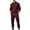 Wine, variant on Tracksuits 2 Piece Outfits for Men 1/4 Zip Pullover Cargo Joggers Pant Sweatsuit Sets Casual Sport Jogging Suits (XL, Wine)