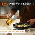 thumbnail image 4 of TrendPlain 16oz Glass Olive Oil Sprayer for Cooking - 2 in 1 Olive Oil Dispenser for Kitchen Gadgets,Air Fryer,Salad,Bbq - Black and Ash, 4 of 6