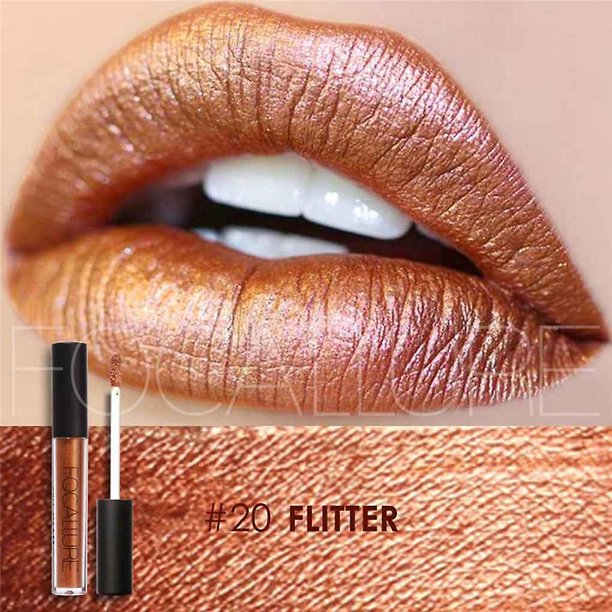 Focallure Long Lasting Liquid Matte Silky Lipgloss Attractive zhangyuxiang LED