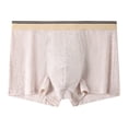 thumbnail image 2 of Nilvkv Mens Cotton Boxer Briefs, Mens Underwear, Regular Mid Rise Solid Cotton Breathable Comfort Single Daily Boxer Brief Pink 4XL, 2 of 7