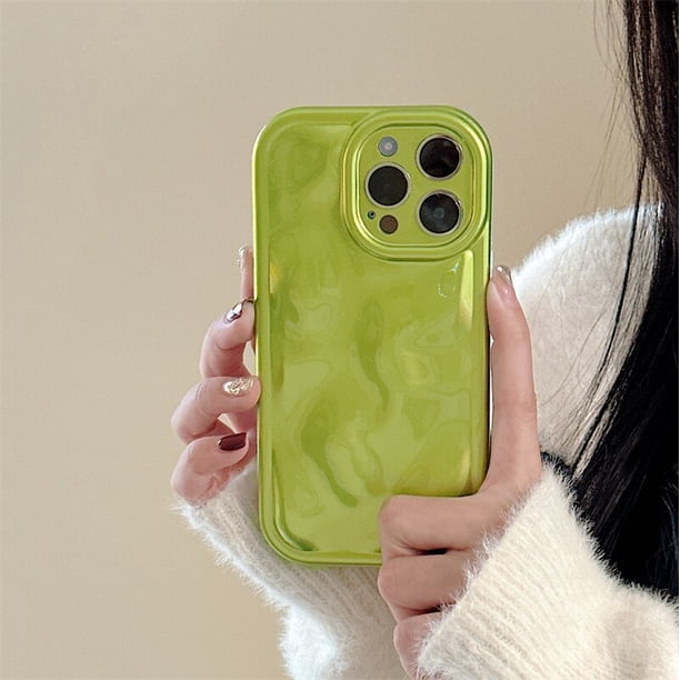 Patrón de meteorito 3D Funda de teléfono de silicona brillante Carcasa linda Fundas a prueba de golpes iPhone 14 Plus 13 11 12 14 Pro Max Y2K Moda zhangmengya LED