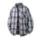 thumbnail image 3 of Mens Casual de Manga Corta Botón Abajo Camisas de Manga Larga a Damas Bolsillo Tee Cuello Turndown, 3 of 6