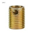 thumbnail image 1 of Inserto de rosca de tornillo, 10 piezas Inserto roscado de 3 orificios tipo 308 Inserto de reparación de rosca Construcción robusta, 1 of 8