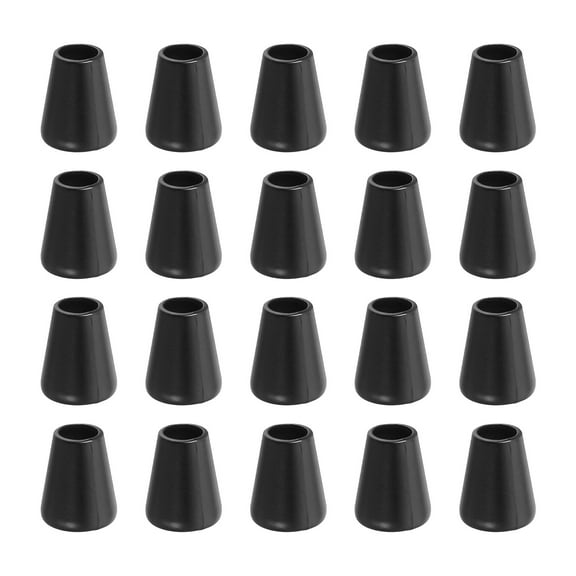 Uxcell 36Pack Alloy Bell End Stoppers, 14mm x 12mm Cord Ends Lock for Clothes Backpack Drawstring, Black