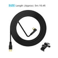 thumbnail image 2 of 16FT With Fixing Clip VR Headset Accessories Black Link Cable For Oculus Quest 2, 2 of 10