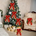 thumbnail image 6 of Pklyzj Christmas Decorations,Christmas Decorations Bow Christmas Tree Pendant Hanging Decorations Glitter Bow Large Stock,Christmas Decor on Clearance, 6 of 6