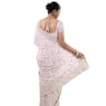 thumbnail image 2 of Satin Silk saree with bead work embroidery - Pink Size: XXS, Color: Pink, 2 of 4