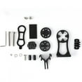 thumbnail image 2 of Firm and Durable Aluminium Alloy CNC Lightweight Bike Computer Extension Bracket, Black Bike Odometer Expansion Bracket, for Bike Computer Wonderful Accessory, 2 of 8