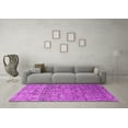 thumbnail image 3 of Ahgly Company Indoor Round Oriental Pink Industrial Area Rugs, 7' Round, 3 of 4