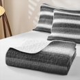 thumbnail image 4 of Homewish Gray Horizontal Stripes Twin Quilt Set,Aesthetic Artwork Twin Coverlet Set,2-Piece, 4 of 7