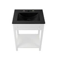 thumbnail image 5 of Sink Vanity Cabinet, White Black, Wood, Hotel Bedroom Bathroom, Modern Contemporary HB34055, 5 of 9