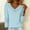 *Light Blue, variant on Women's Draped Neckline Long Sleeve Top,Casual Trendy Lightweight Tunic Tops White,Womens Plus XL