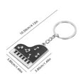 thumbnail image 2 of Worgeous Music Piano Creative Keychain Present Stylish Keychain For Keys Backpack Decoration Pendant For Music Lovers And Piano Learners, 2 of 8