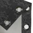 thumbnail image 4 of Ambesonne Dark Grey Grommet Curtain, Antique Damask 3D, 50" x 108", Charcoal Grey Dimgrey, 4 of 6