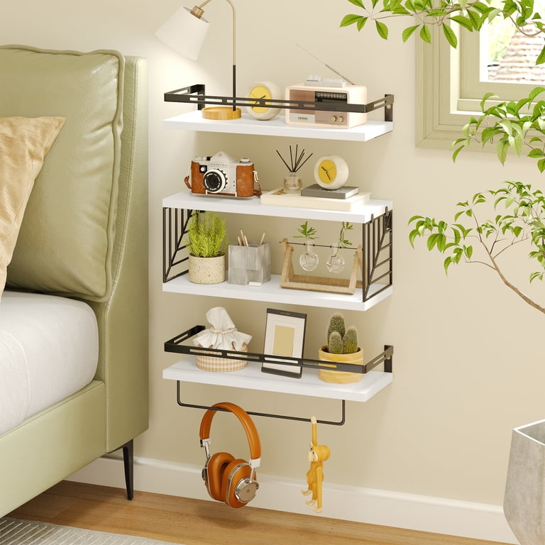 Fairy 4-Tier Bathroom Floating Shelves, White photo 2