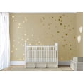 thumbnail image 2 of 162x tatuajes de pared puntos en ORO autoadhesivos I pegatinas doradas círculos para paredes y muebles I pegatinas de pared habitación infantil estrellas del cielo estrellado: oro, 2 of 7