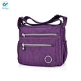 thumbnail image 3 of Deago Women's Shoulder Bags Casual Handbag Bag Messenger Cross Body Nylon Bags - Zipper Pocket (Purple), 3 of 5